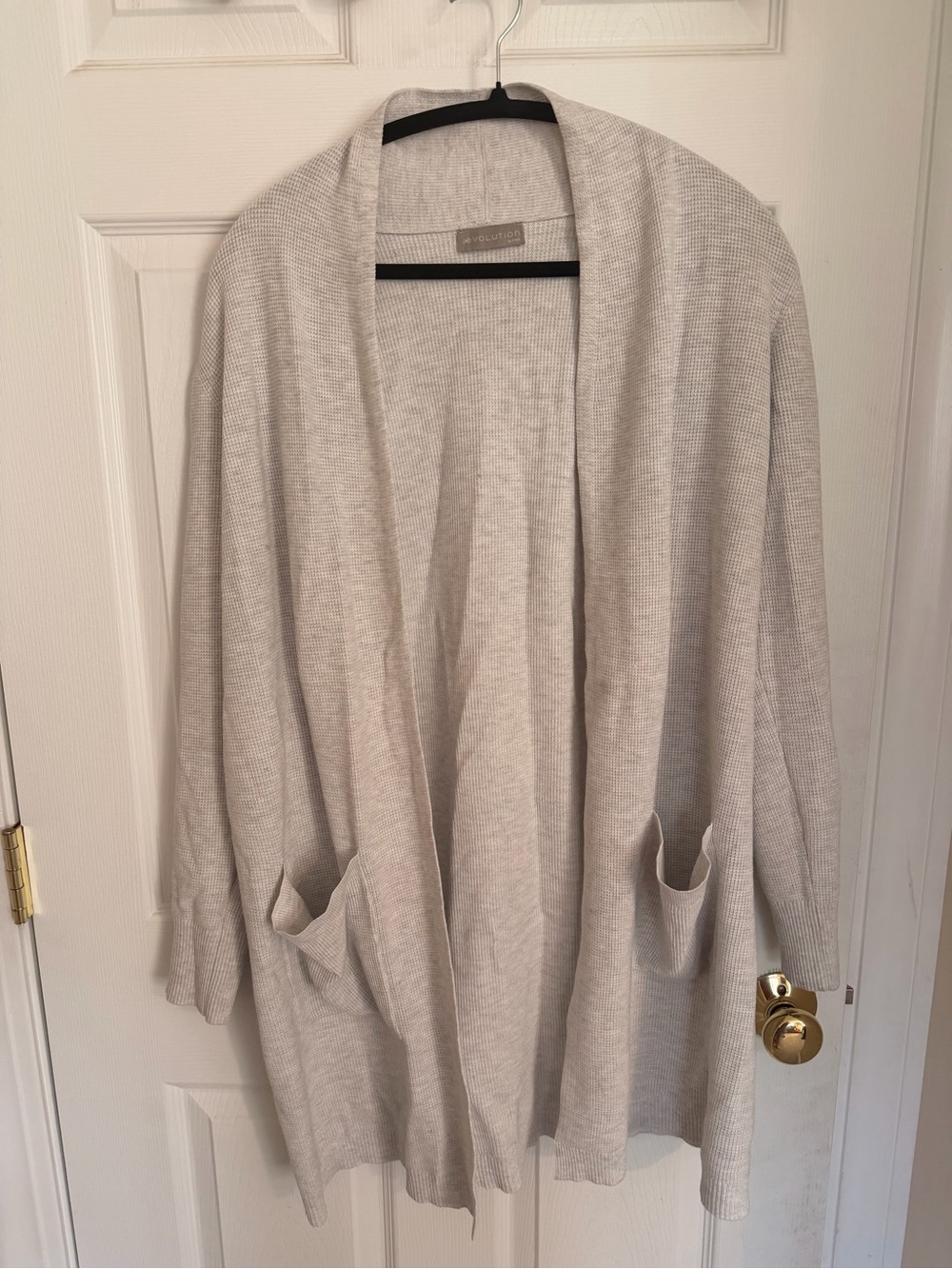 Light Gray Cardigan with Pockets